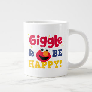 Giechel en wees gelukkig Elmo Grote Koffiekop