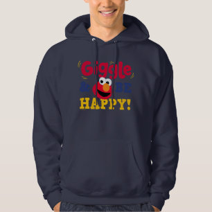 Giechel en wees gelukkig Elmo Hoodie