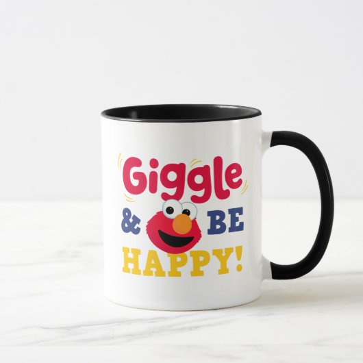Giechel en wees gelukkig Elmo Mok (Rechts)