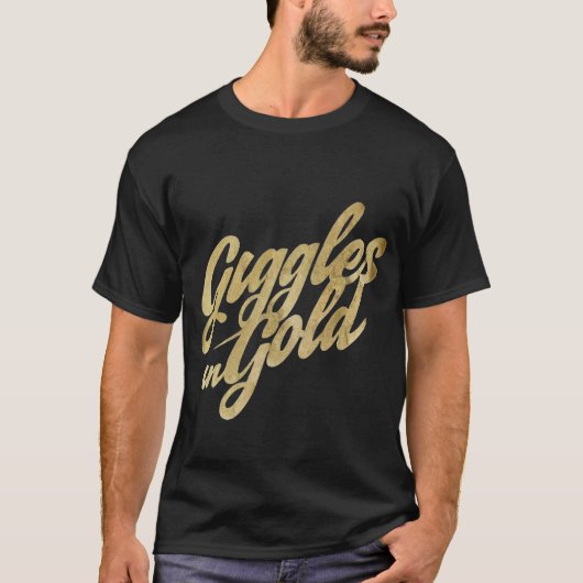 Giechelen in Goud T-shirt (Voorkant)