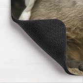 Giechelend marmot met nachtmuts muismat (Hoek)