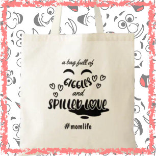 Giechels & Liefde Moederdag Moeder Leven Funny Moe Tote Bag
