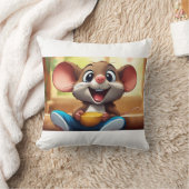 Giechelt met de muis kussen (Deken)