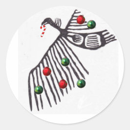 gier heiligdom xmas cheer ronde sticker