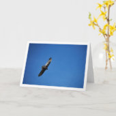Gier in blauwe lucht kaart (Gele Bloem)