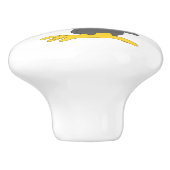 Gier Ontwerp Gepersonaliseerd Keramische Knop (Zijkant)