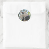 gier ronde sticker (Tas)
