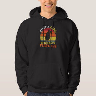 Gier Vogel Vintage Gewoon Een Meisje Dat Van Giere Hoodie
