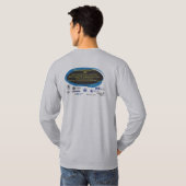 gieren t-shirt - lange hoes (Achterkant volledig)