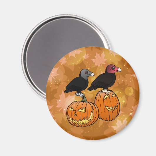 Gieren vieren Halloween! Magneet (Voorkant / Achterkant)