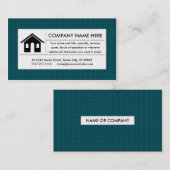 gierig onroerend goed visitekaartje (Voorkant / Achterkant)