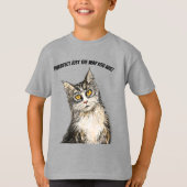 gierige kat T-shirt (Voorkant)