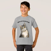 gierige kat T-shirt (Voorkant volledig)