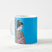 Giesha Vrouw van de Kunst Koffiemok (Voorkant links)