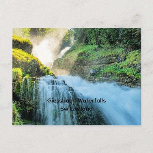 Giessbach Watervallen, Zwitserland Briefkaart (Voorkant)