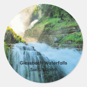 Giessbach Watervallen, Zwitserland Ronde Sticker