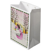 Gieszak voor roze engel medium cadeauzakje (Achterkant Gekanteld)