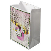 Gieszak voor roze engel medium cadeauzakje (Voorkant Gekanteld)
