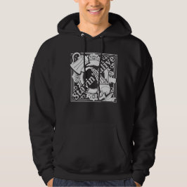 Giet de koffie in het wit! hoodie