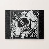 Giet de koffie in het wit! legpuzzel (Horizontaal)