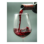 Giet de rode wijn foto afdruk (Voorkant)