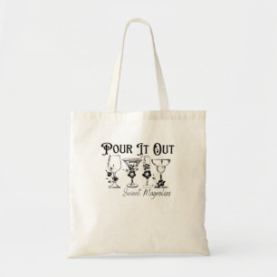 Giet het uit zoete magnolia's tote bag