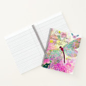 Giet je angst op Hem grillige libel Notitieboek (Binnen)