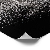 Giet op de heuvel zwart-witte schets | AI Art. Poster (Hoek)