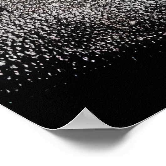 Giet op de heuvel zwart-witte schets | AI Art. Poster (Hoek)