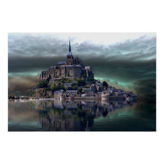 Giet op het water perfect poster (Voorkant)