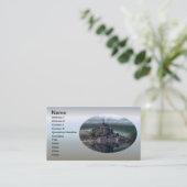 Giet op het water visitekaartje (Staand voorkant)