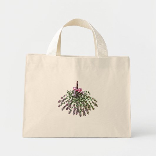 Giet van de lavendel of van de tijm mini tote bag (Voorkant)