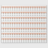 Giet van Rosé-wijnglas Cadeaupapier (Vlak)