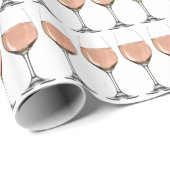 Giet van Rosé-wijnglas Cadeaupapier (Rol Hoek)