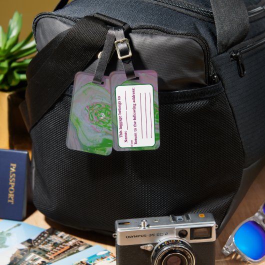 giet van watermeloenacryl bagagelabel (Voorkant /achterkant)