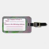 giet van watermeloenacryl bagagelabel (Voorkant horizontaal)