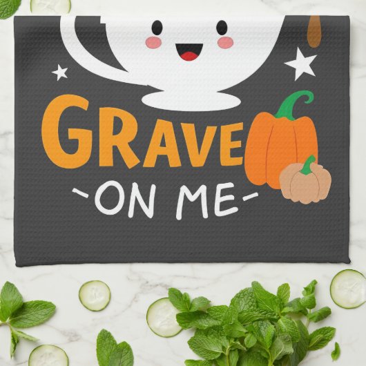 Giet wat jus over mij Thanksgiving kalkoen  Theedoek (Gevouwen)