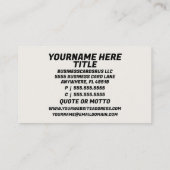 Gieten Rood en Zwart Schilder Visitekaartje (Achterkant)