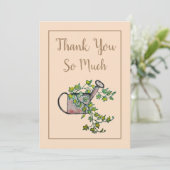  gieter 5 x 7 plat bedankkaart (Staand voorkant)