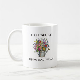 Gieter met Bloemen Botanische Tuin Kunst Gif Koffiemok