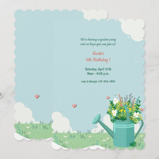 Gieterboeket Kaart (Voorkant / Achterkant)