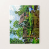 Giethoorn Boerderij House Holland. Legpuzzel (Verticaal)