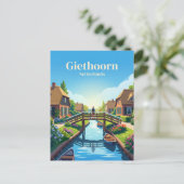 Giethoorn Nederland Briefkaart (Staand voorkant)