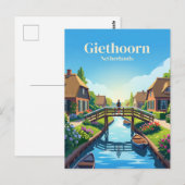 Giethoorn Nederland Briefkaart (Voorkant / Achterkant)