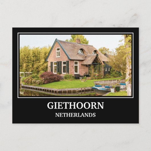 Giethoorn Nederland Briefkaart (Voorkant)