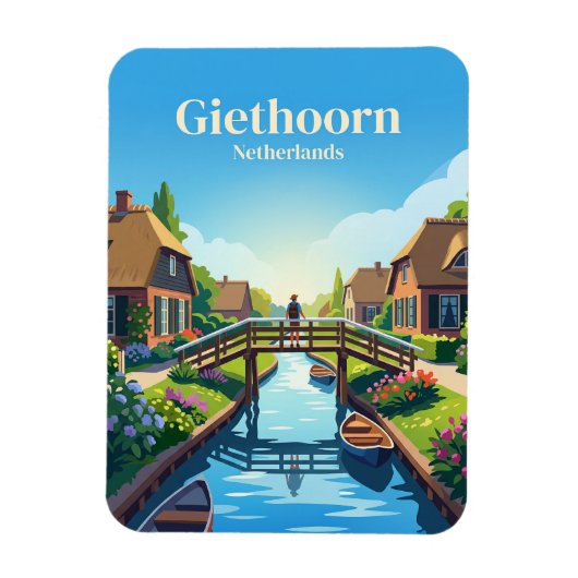 Giethoorn Nederland Magneet (Verticaal)