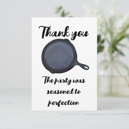 Gietijzer bedankbriefje bedankkaart (Staand voorkant)