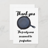 Gietijzer bedankbriefje bedankkaart (Voorkant / Achterkant)