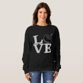Gietijzer Love Cooking Shirt Frying Pan Chef Skill (Voorkant volledig)