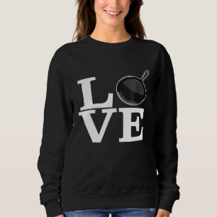 Gietijzer Love Cooking Shirt Frying Pan Chef Skill